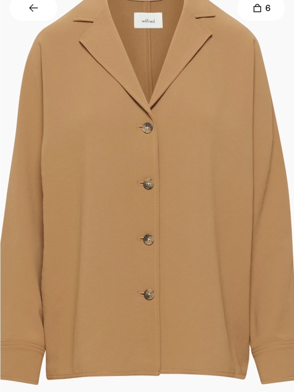 Wilfred FREEFORM SHIRT - CREPETTE IN Saville BNWOT